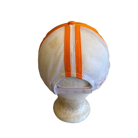 Youth Garb Orange & White Mesh Baseball Cap With Snapback - Picture 3 of 6